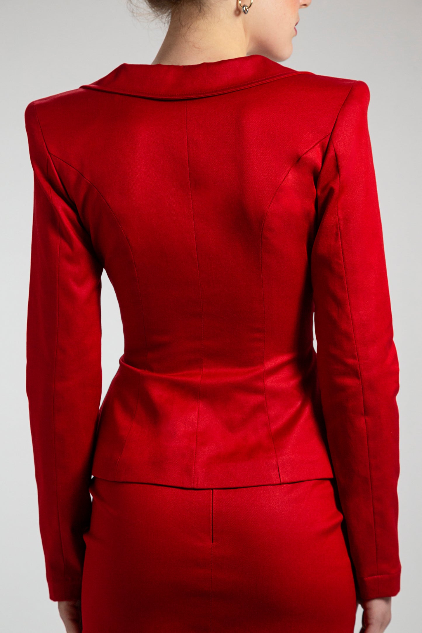Giacca rose cut out rossa