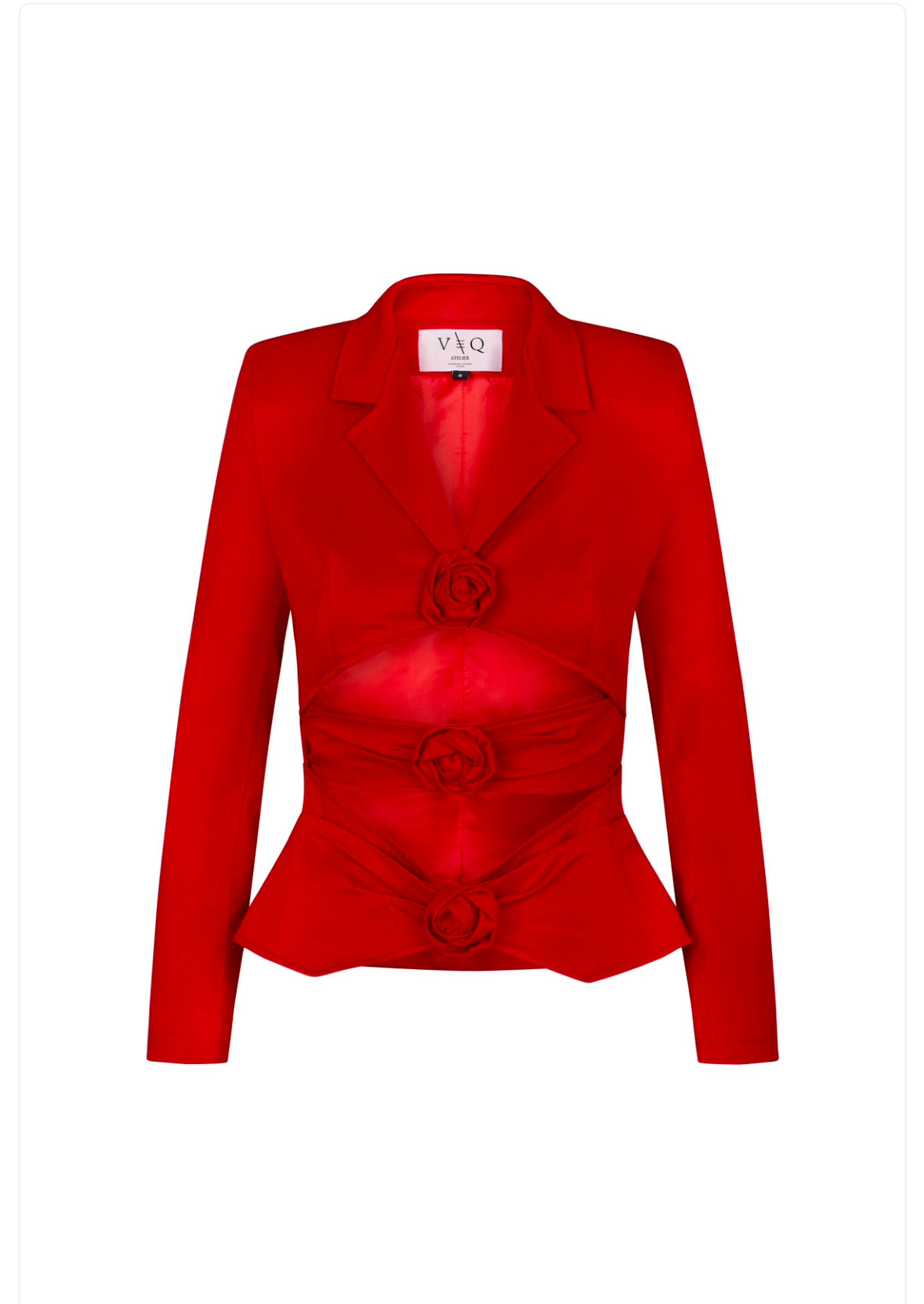 Giacca rose cut out rossa